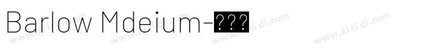 Barlow Mdeium字体转换